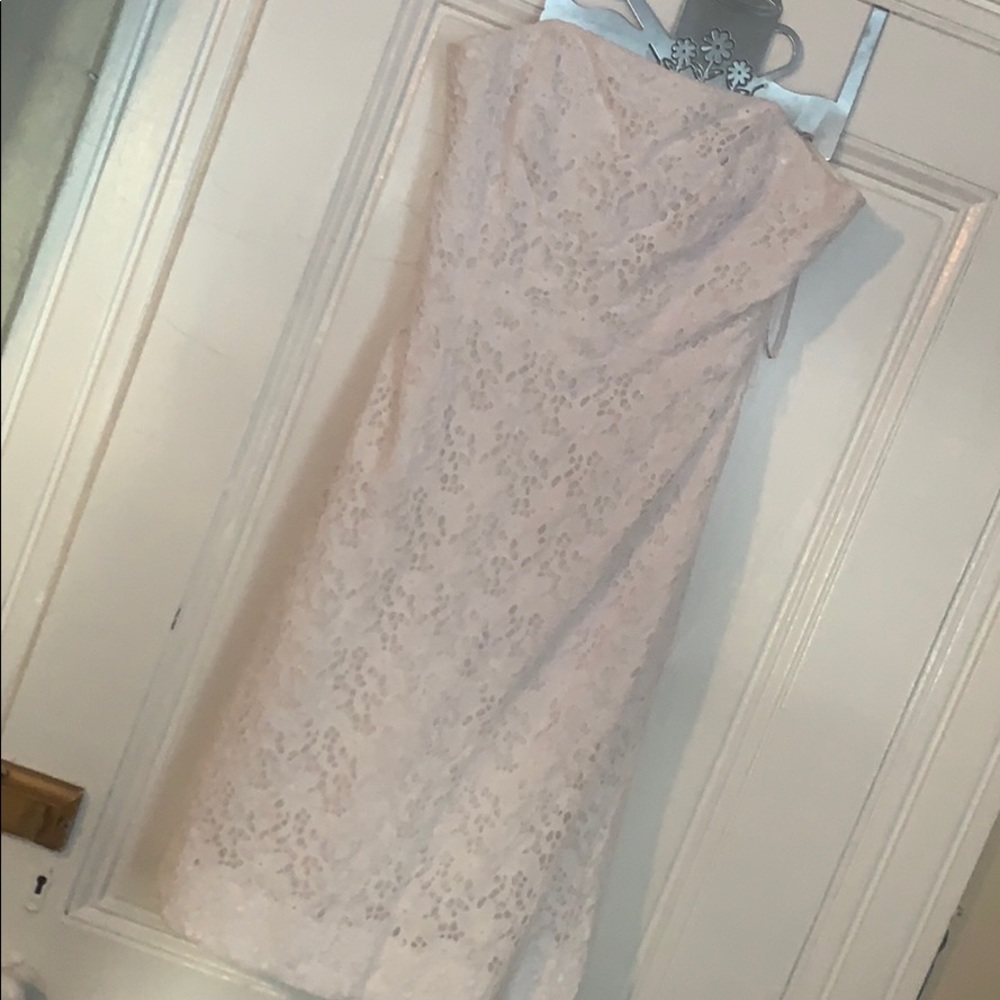 White Strapless Crocheted Lilly Pulitzer Dress